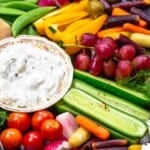 pinterest image 2 for crudite vegetable platter
