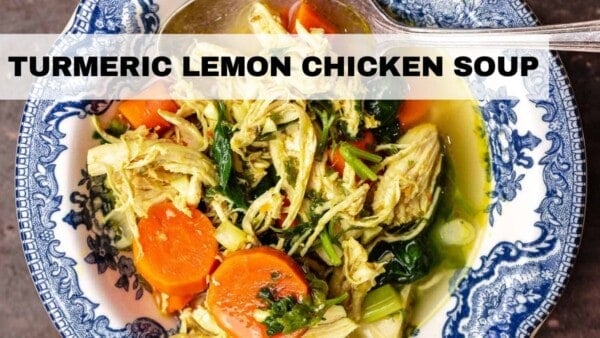 Video for turmeric lemon chicken soup.